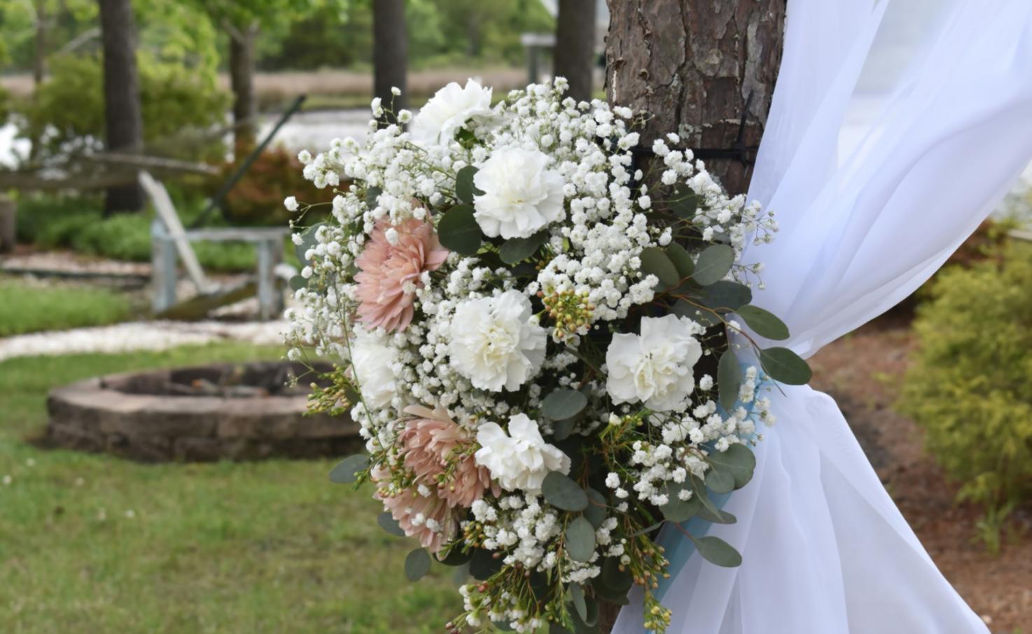 Close-up of advanced floral composition techniques